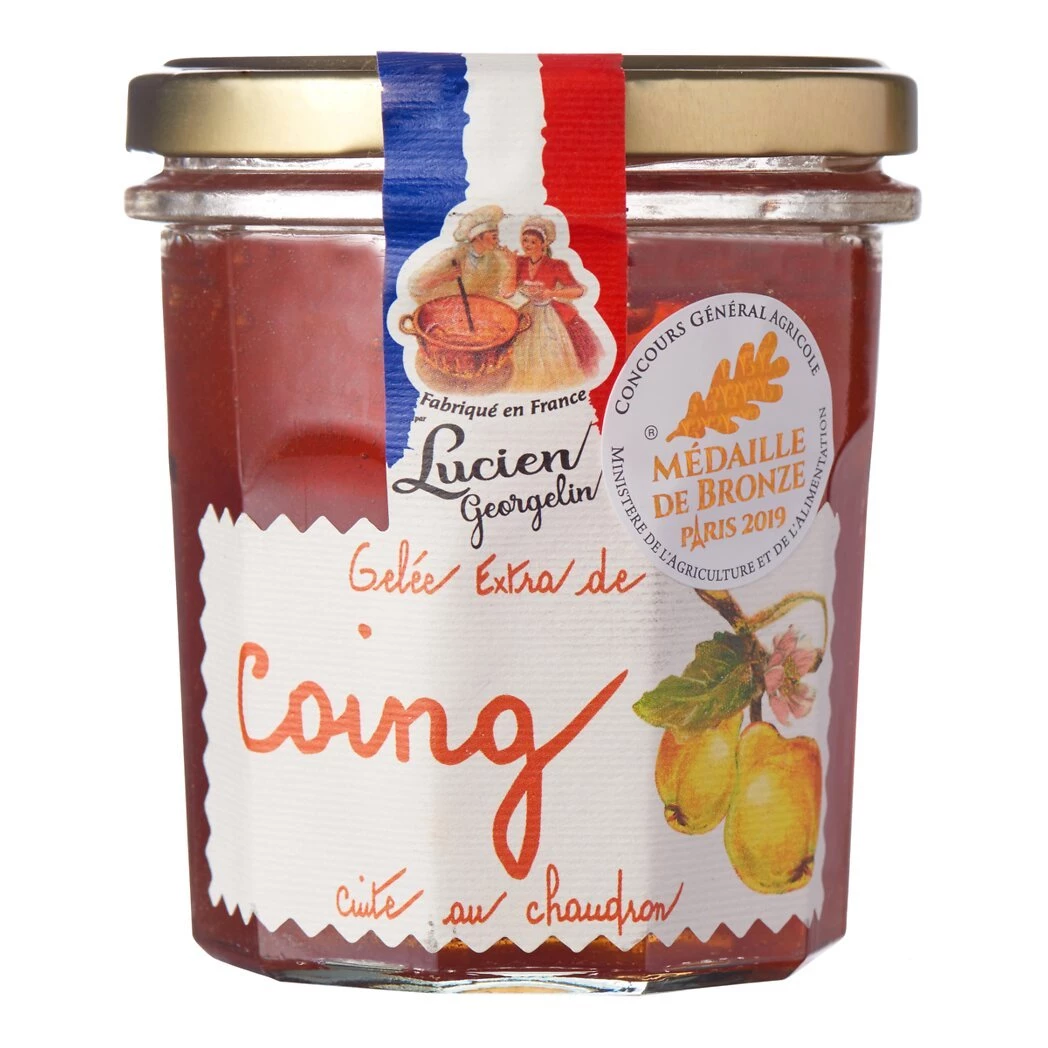 Extra Quince Jelly
Bronze Medalist at the Concours Général Agricole de Paris 2019 and 2022 - LUCIEN GEORGELIN