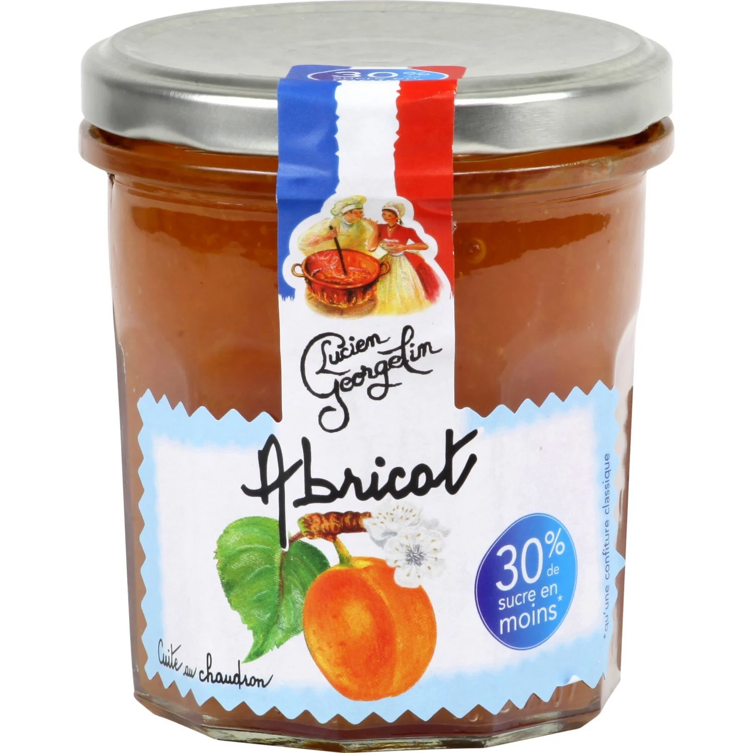 Gastronomische en lichte abrikozenjam
Gouden medaille op het Concours Général Agricole de Paris 2019 320g - LUCIEN GEORGELIN