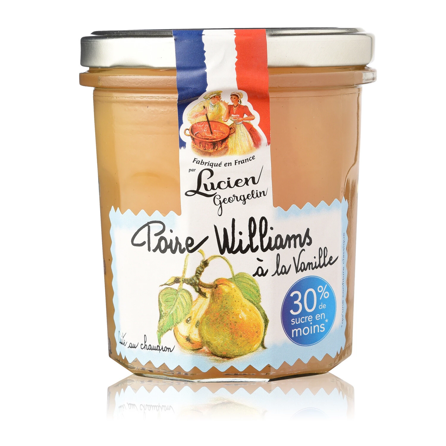 Gourmet und leichte Williamsbirnenmarmelade mit Vanille 320g - LUCIEN GEORGELIN