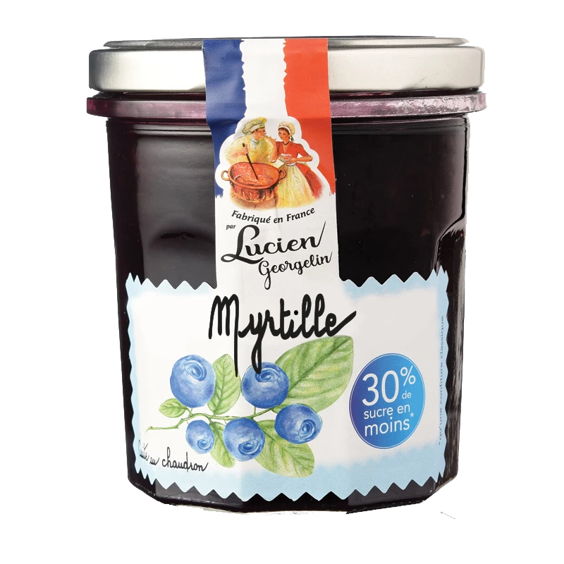 Confiture Gourmande & Légère - Myrtille  320g - LUCIEN GEORGELIN