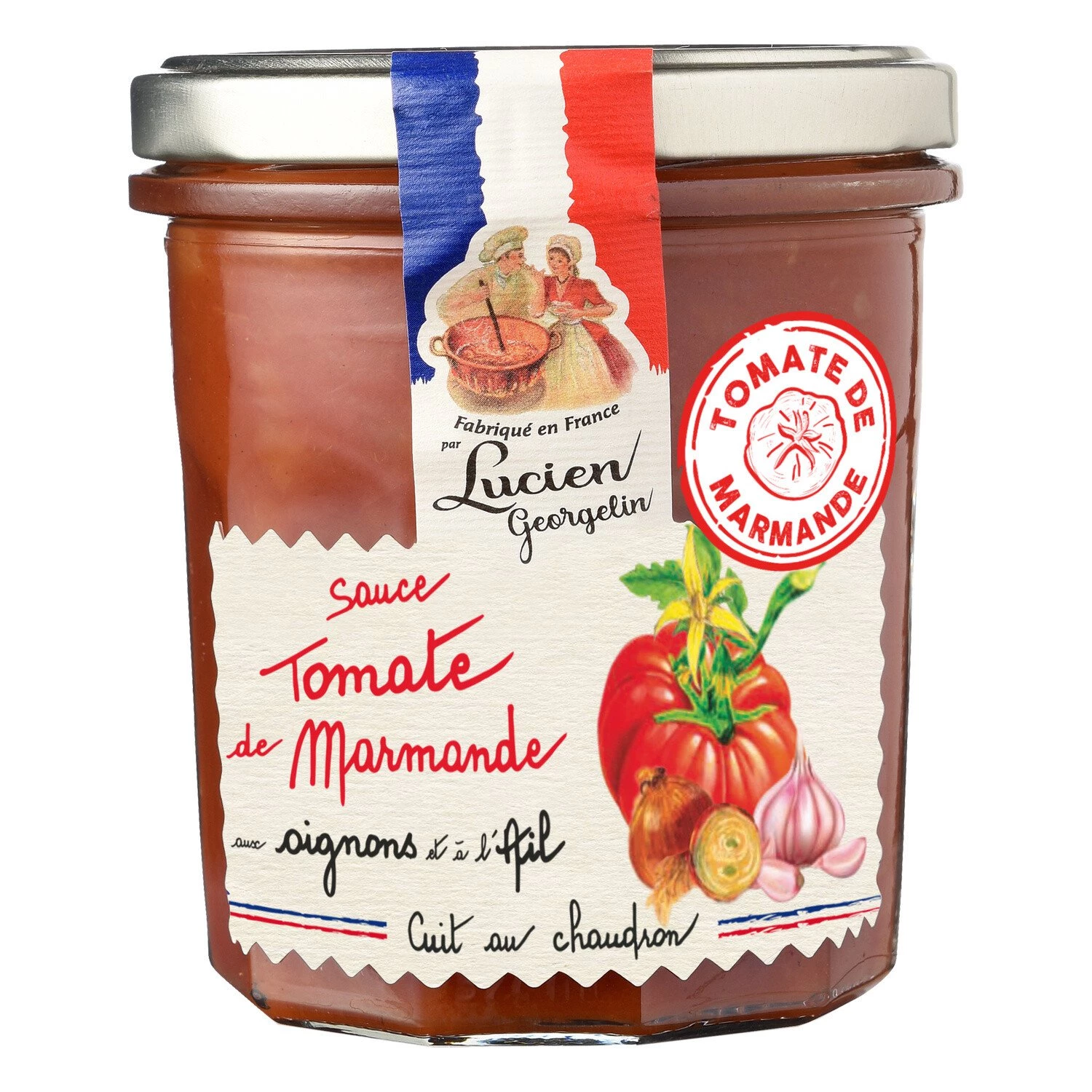 Tomato sauce from Marmande to onions and garlic 300g - LUCIEN GEORGELIN