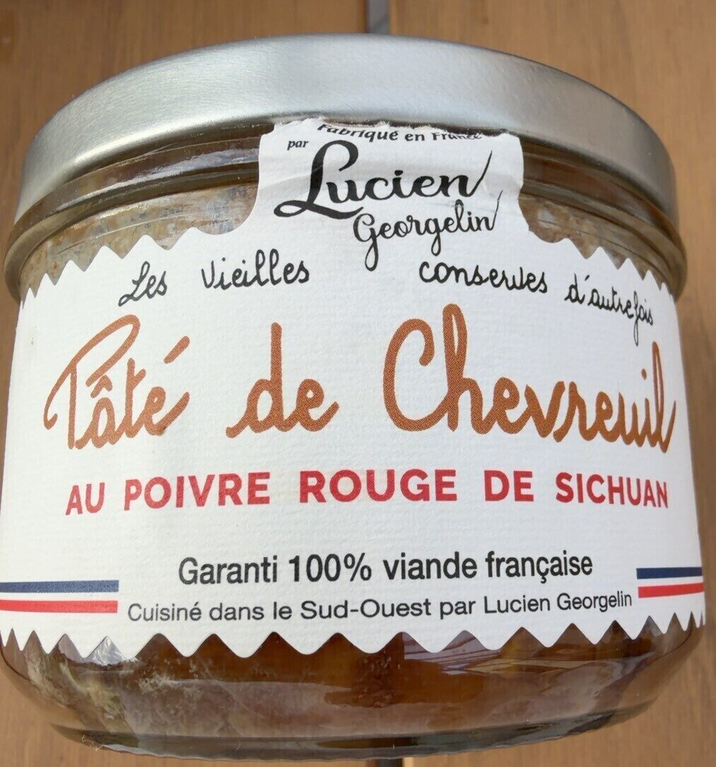 Pâté De Chevreuil Au Poivre Rouge De Sichuan 200g - LUCIEN GEORGELIN