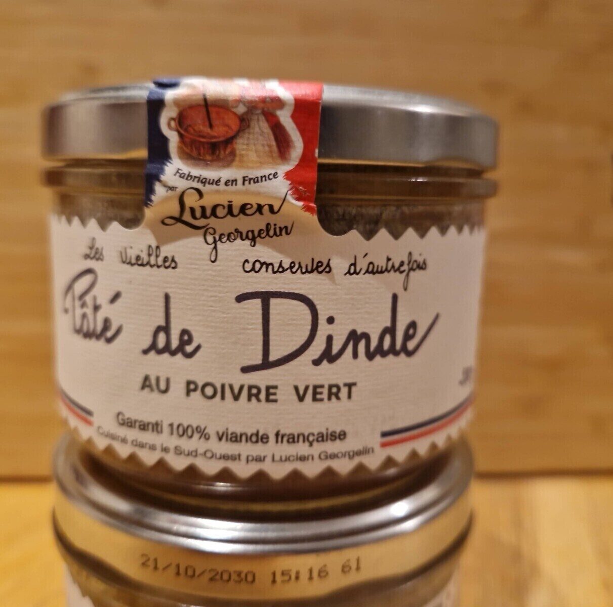 Pâté De Dinde Au Poivre Vert 200g - LUCIEN GEORGELIN
