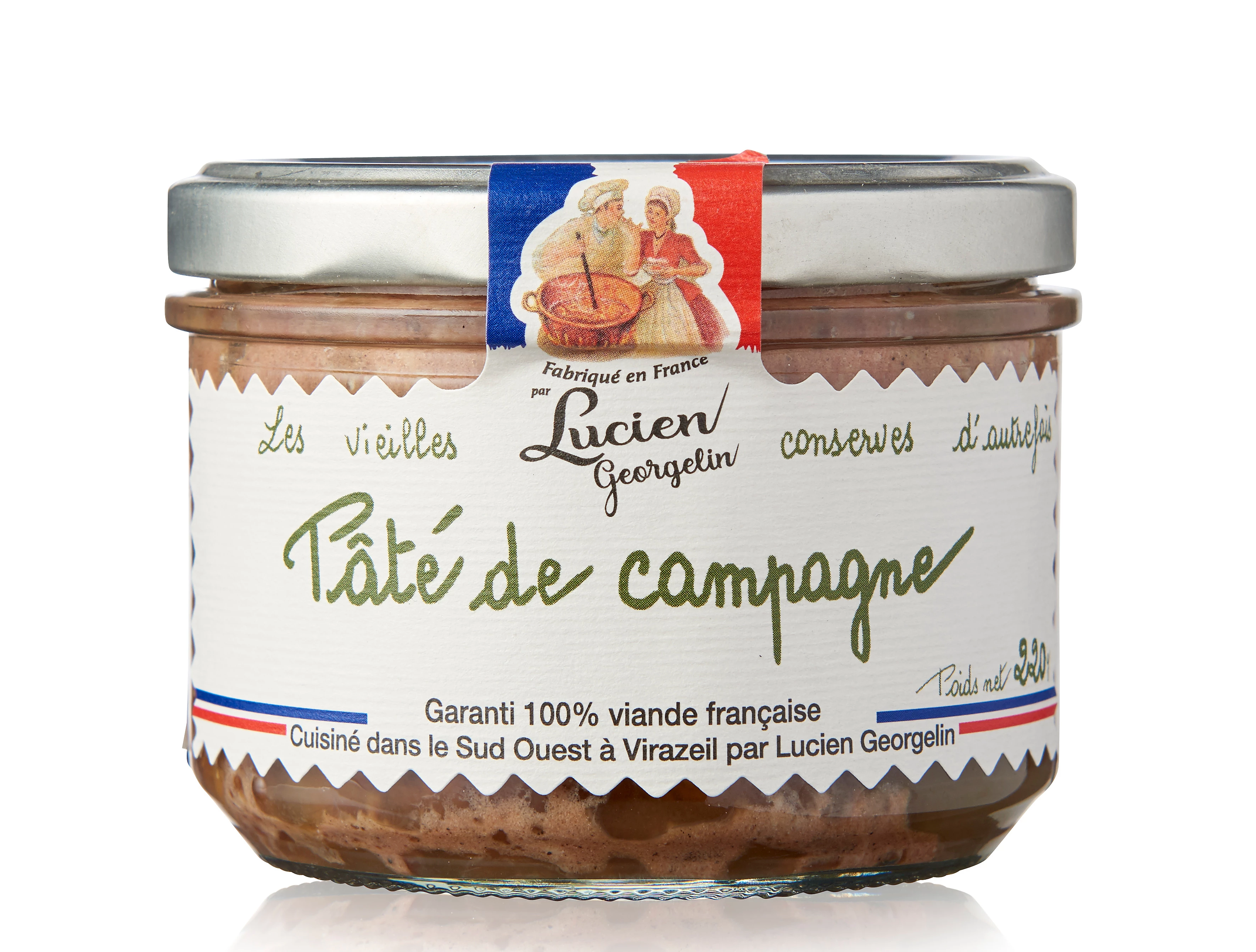 Patè di campagna
Medaglia di Bronzo al Concours Général Agricole de Paris 2016 220g - LUCIEN GEORGELIN