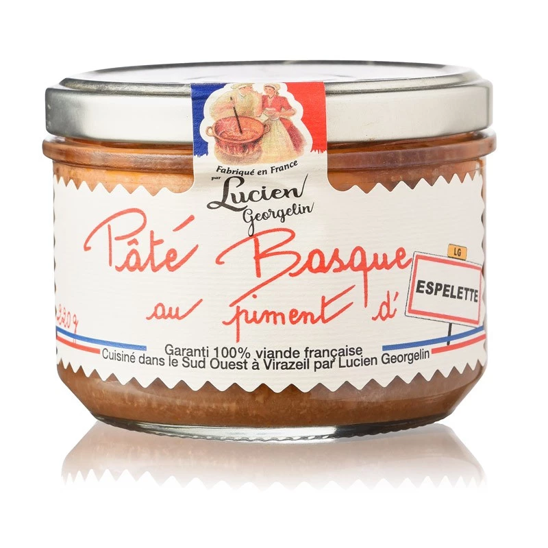 الباسك pâté مع espelette 220g الفلفل الحار - LUCIEN GEORGELIN