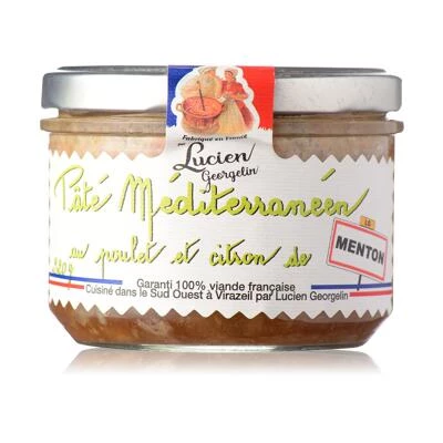 Mediterranean pâté with chicken and chin lemon 220g - LUCIEN GEORGELIN