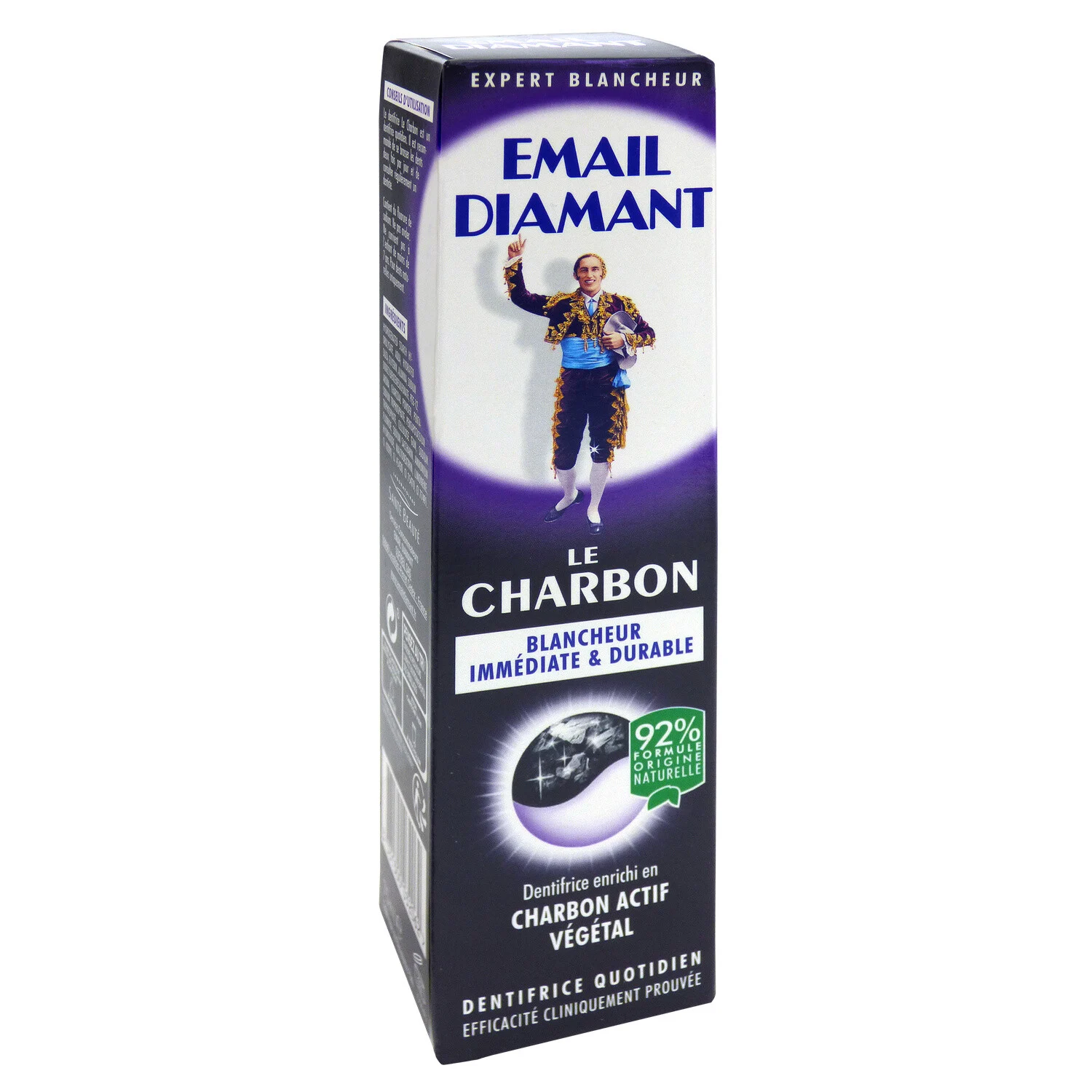 Charcoal Whitening Toothpaste 75ml - Email Diamant