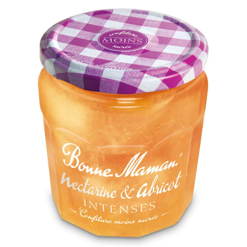 Confiture Nectarine Abricot Intense 335g - BONNE MAMAN