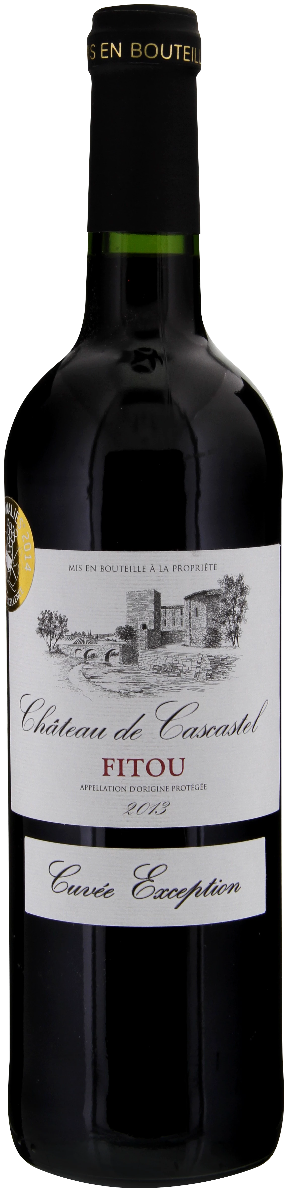 Red Wine Fitou AOP Cuvée d’Exception 2015, 14°, 75cl - CHÂTEAU DE CASCASTEL