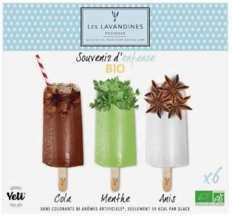Glace sorbets souvenirs d'enfance BIO x6 - LES LAVANDINES