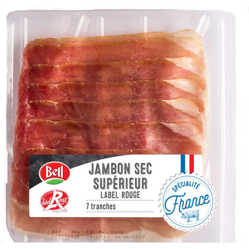 Jambon Sec Label Rouge 100g Fe