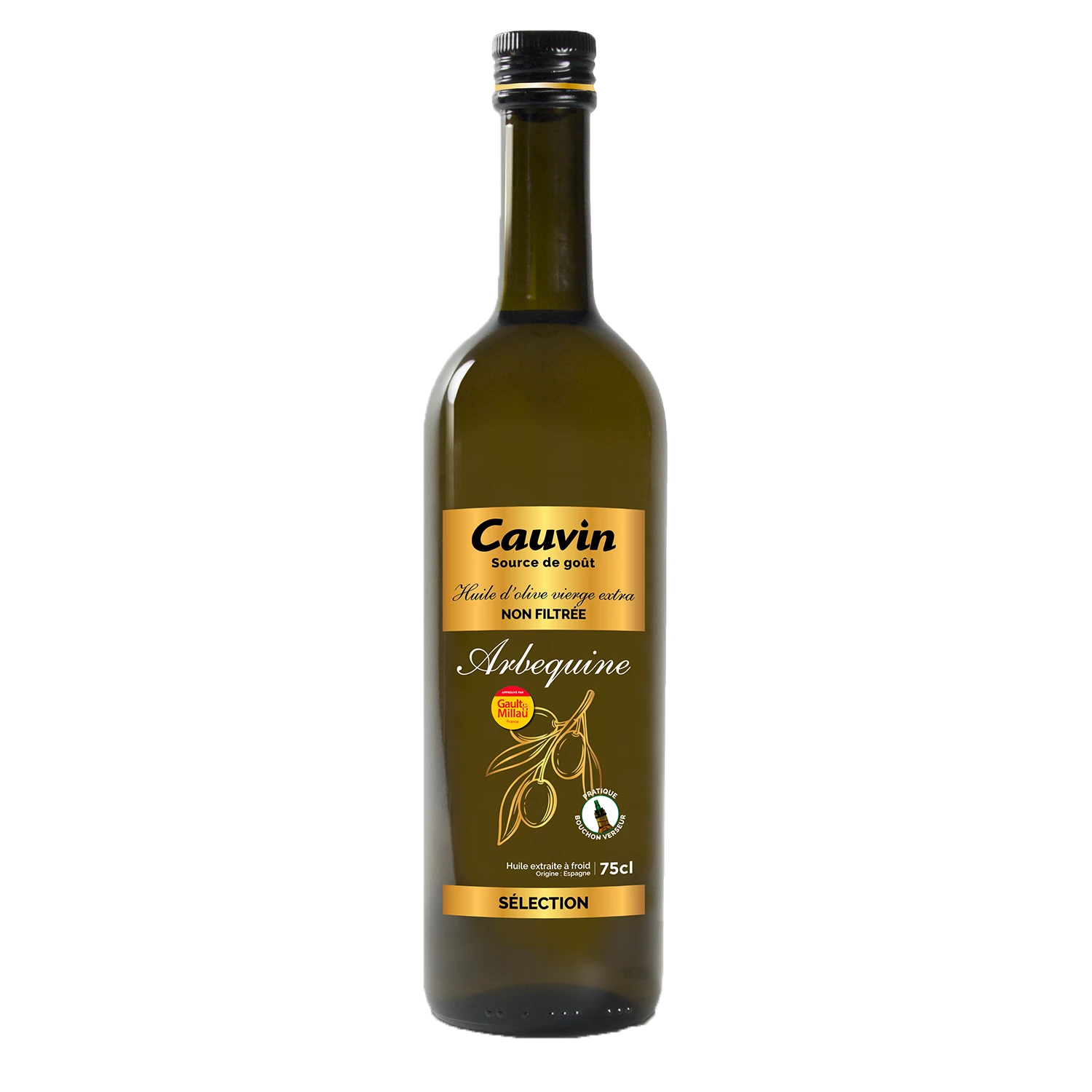 Huile d'Olive Vierge Sélection Arbequine Non Filtrée - CAUVIN