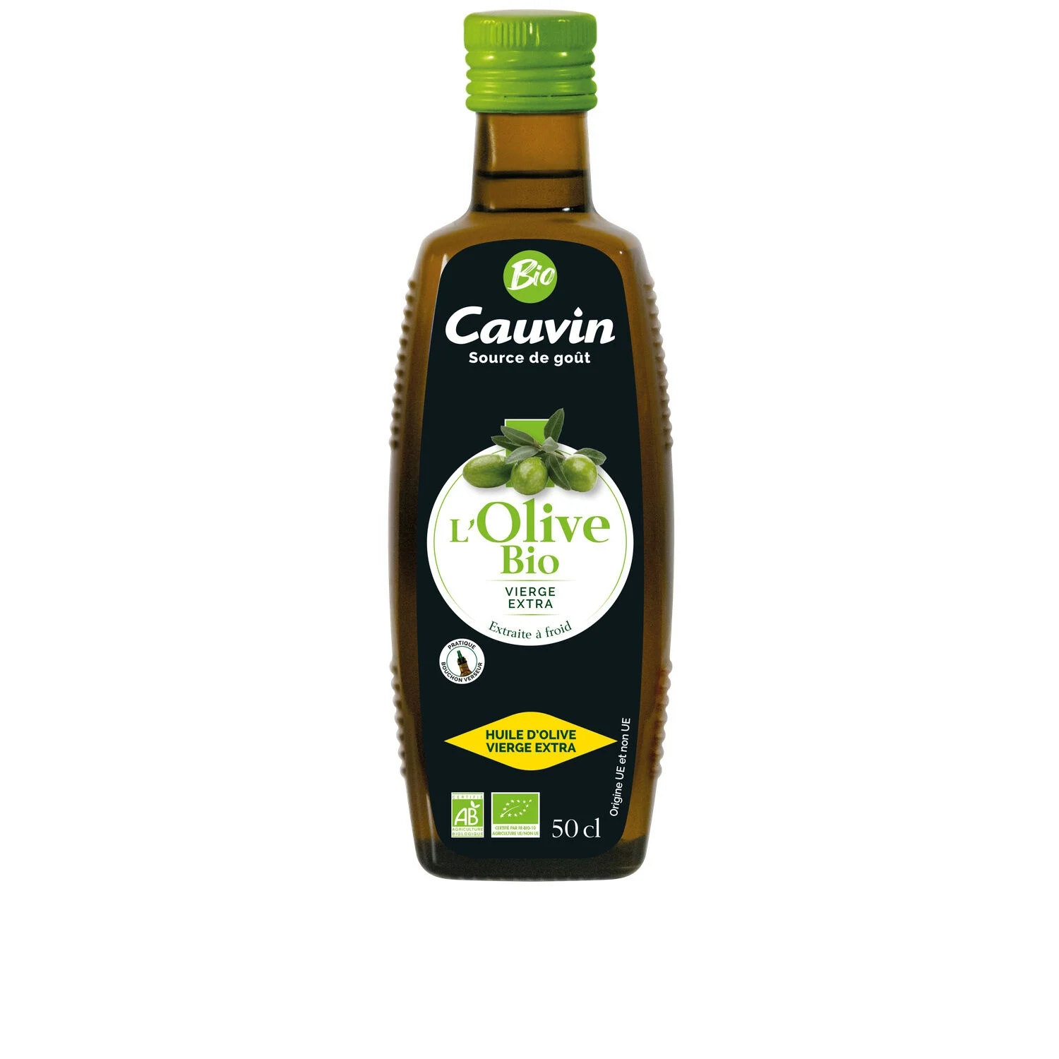 Extra organic virgin olive oil 50cl - Cauvin