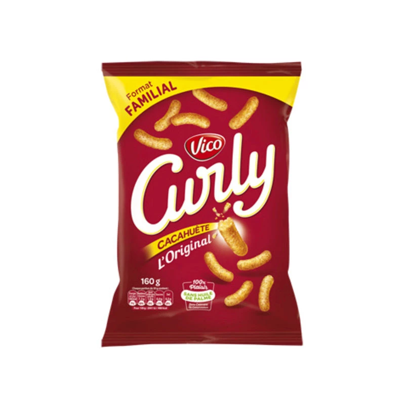 Chips de maní, 160 g - CURLY