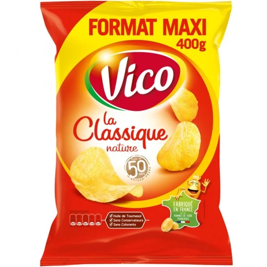 Chips La cLassique Nature, 400g - VICO