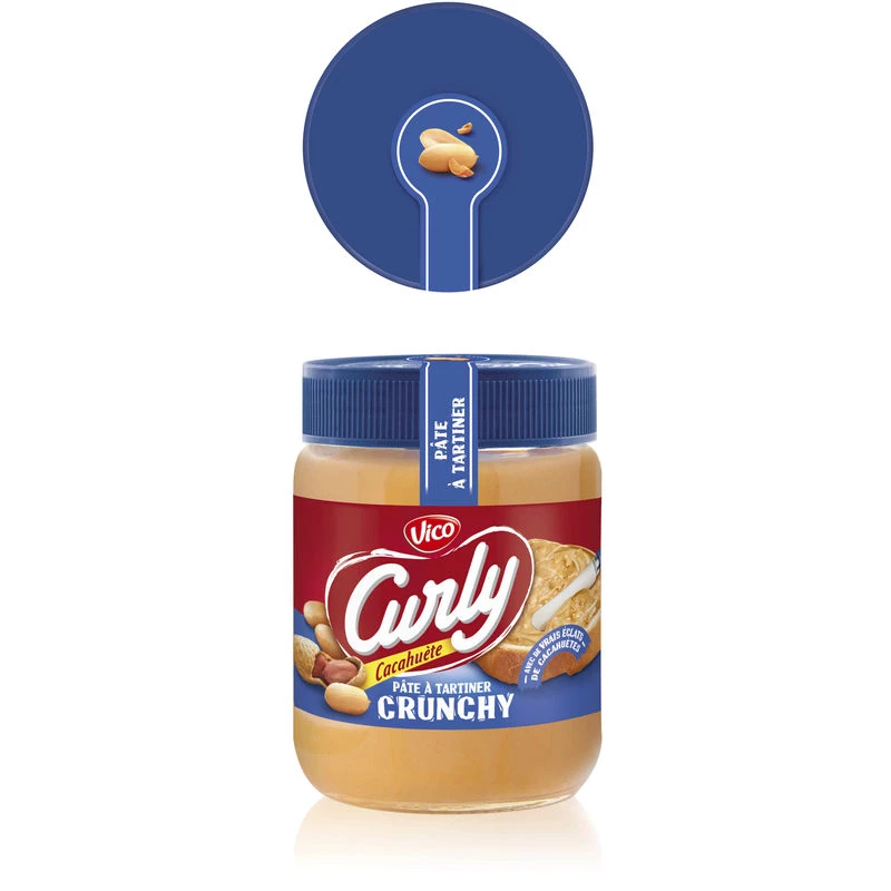 Pâte à tartiner crunchy 340g - CURLY