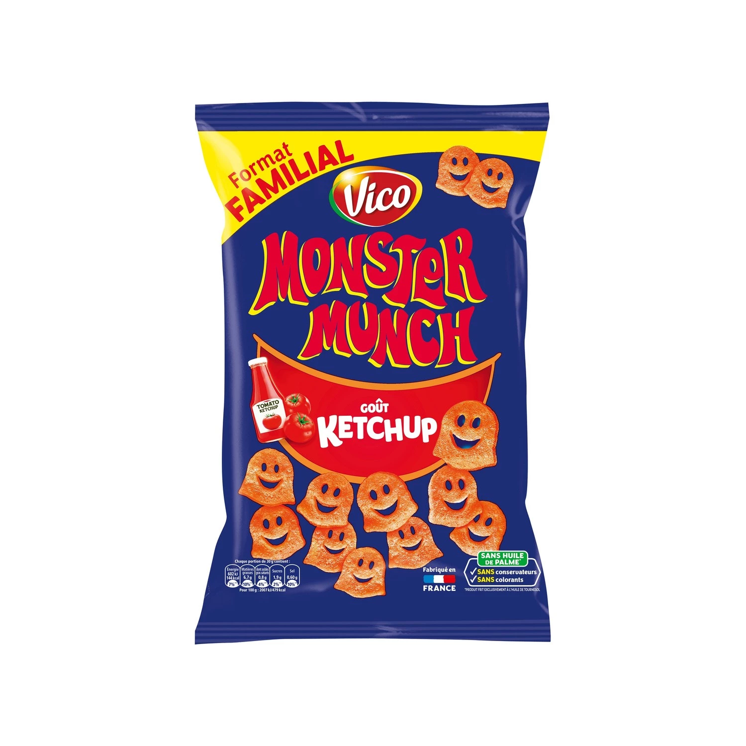 Monster Munch Goût Ketchup, 135 g - VICO