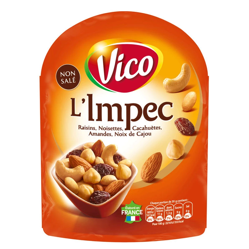 Mix van rozijnen en noten, 100 g - VICO