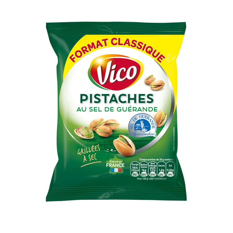 Pistachios with Guérande Salt, 100g - VICO