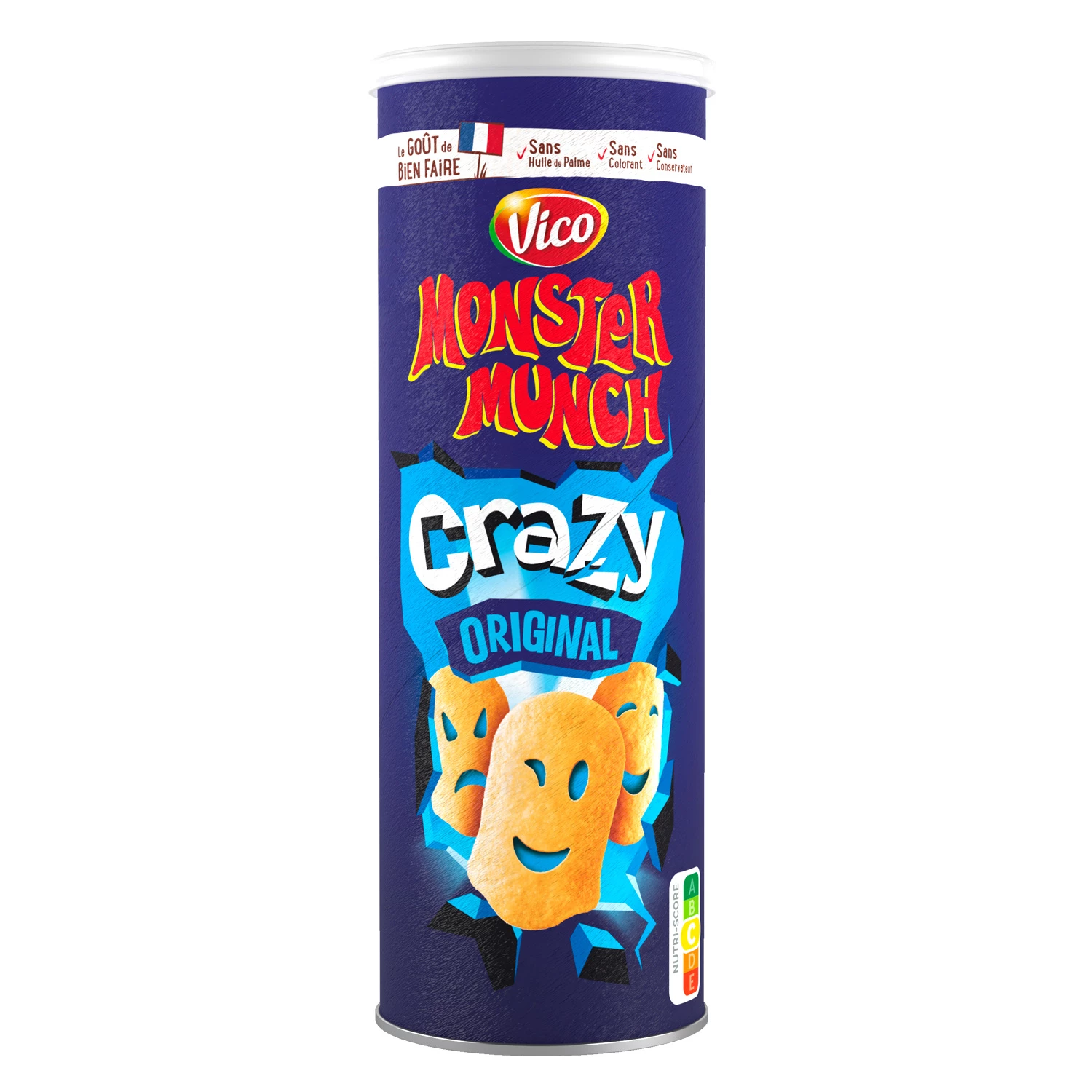 Batatas fritas MONSTER MUNCH CRAZY Tuiles Original, 150g - VICO