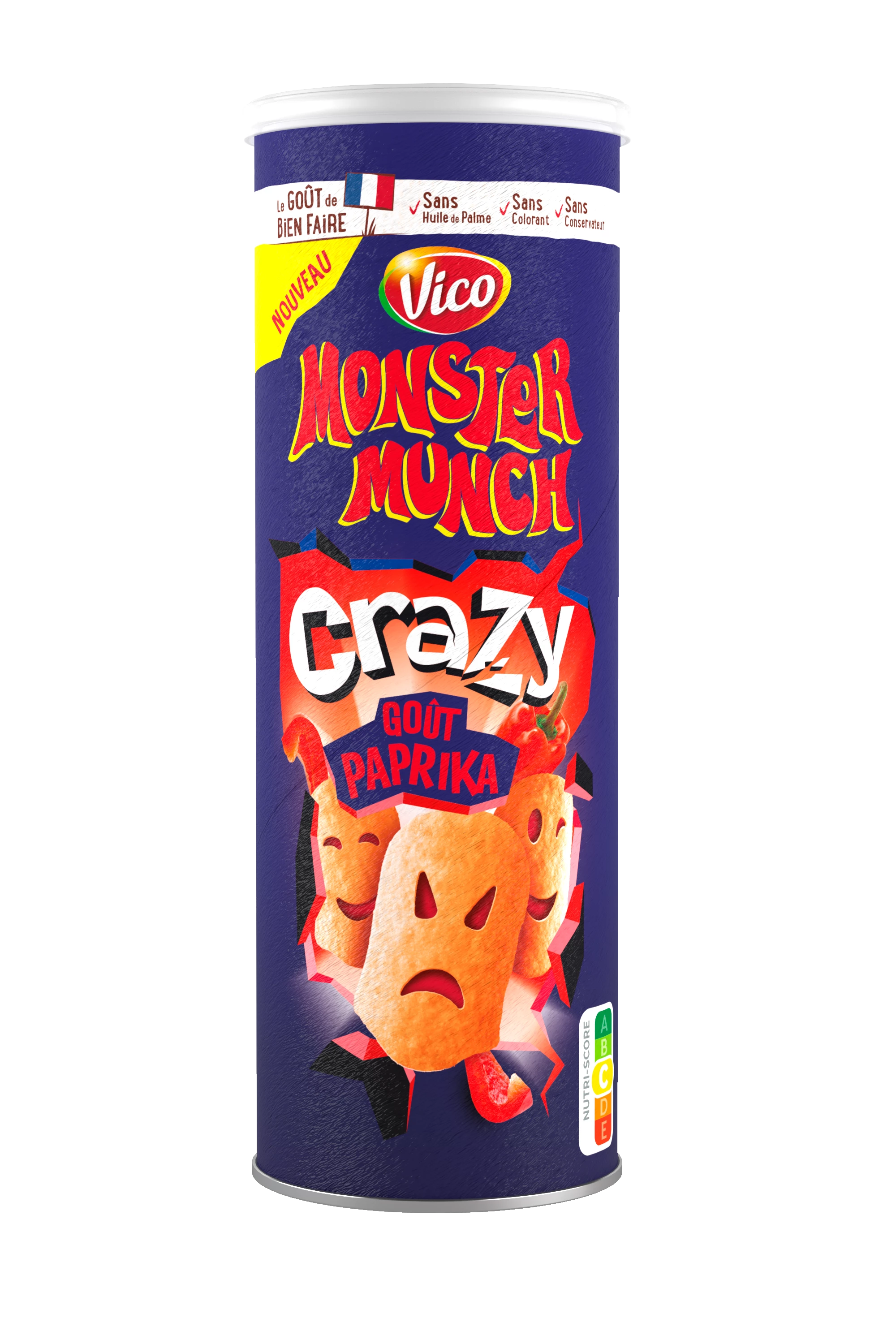 MONSTER MUNCH CRAZY Chips Sabor Páprica, 150g - VICO