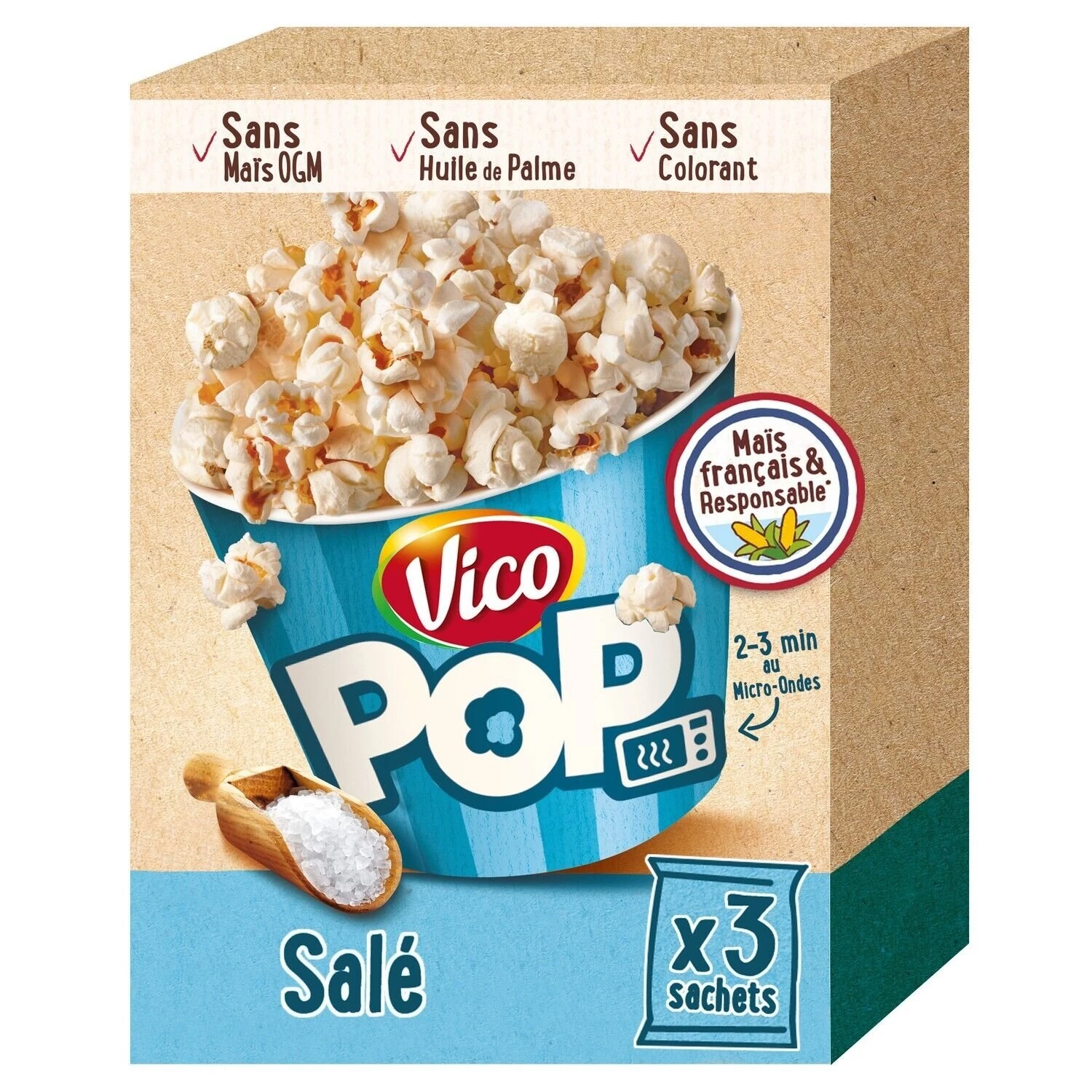 Pop corn salt 240g - Vico