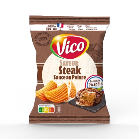 Chips Steak Poivre Vico 120g