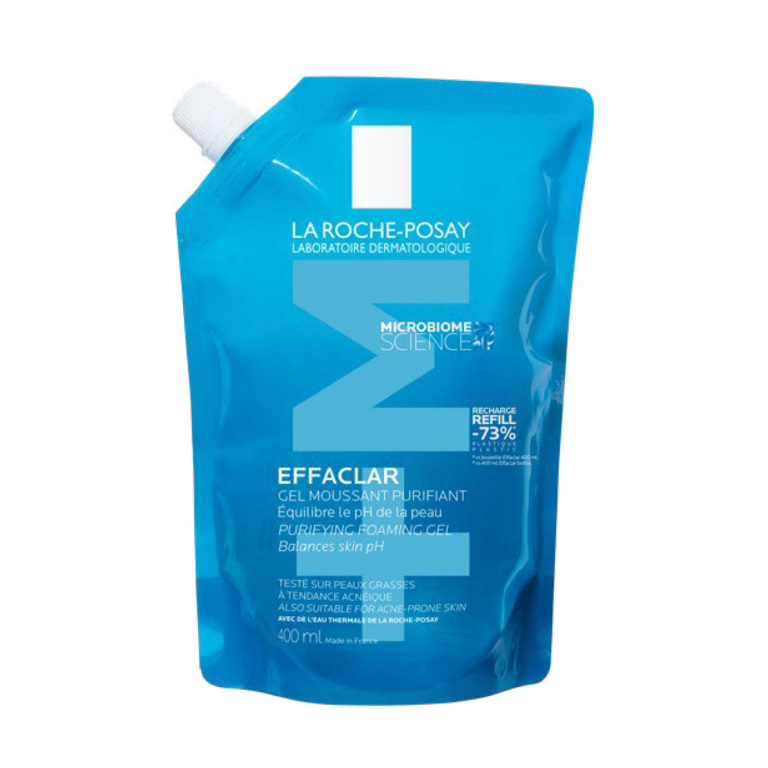 Gel moussant purifiant Effaclar éco-recharge 400 ml - LA ROCHE-POSAY