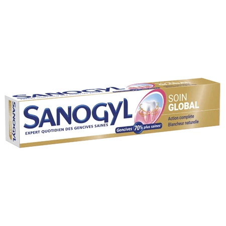 Dentifrice Soin Global + Blancheur 75ml - Sanogyl