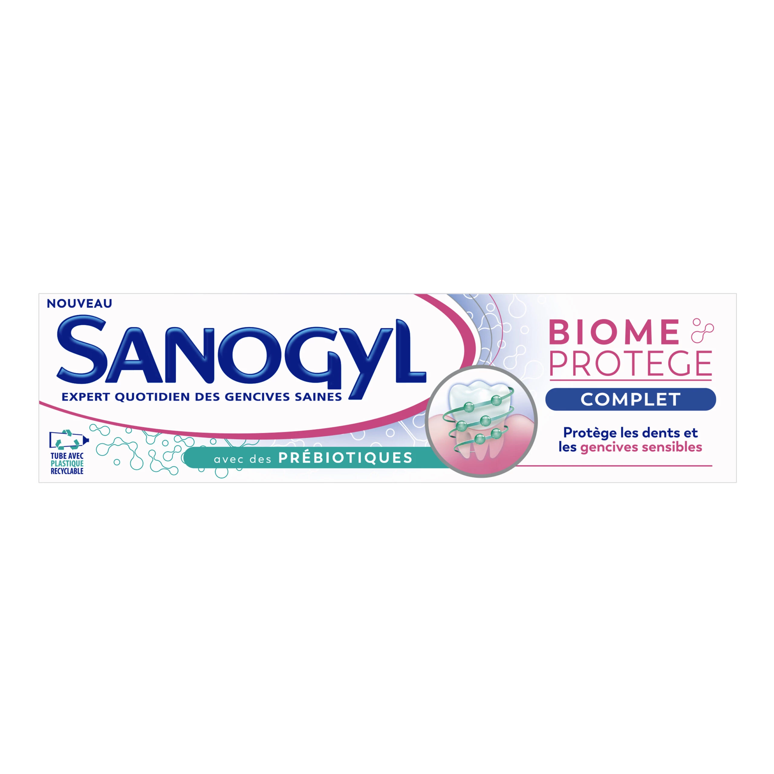 Dentifrice Gencives Biome Protège Avec Prébiotiques 75ml -sanogyl