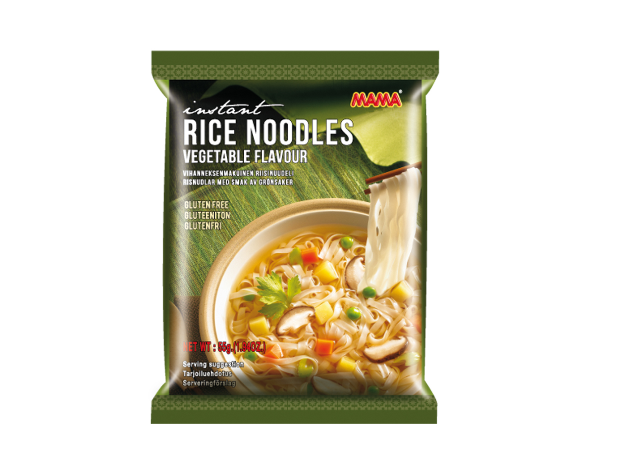 Instant Vegetable Rice Noodles 55g - Mama