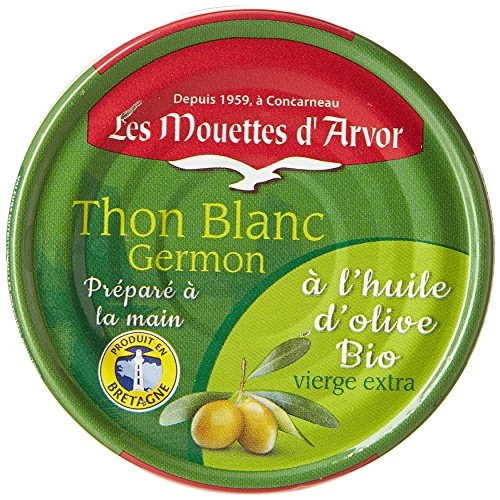 Thon Blanc Germon à l'Huile d'Olive 115g - LES MOUETTES D'ARMOR