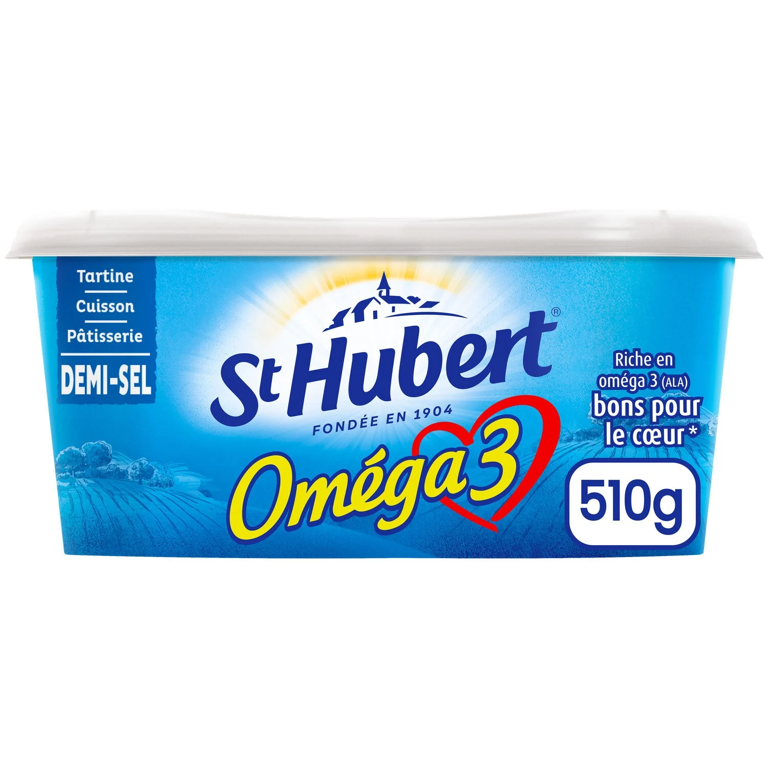Half-salted margarine omega 3 Settin and cooking 510g - St Hubert