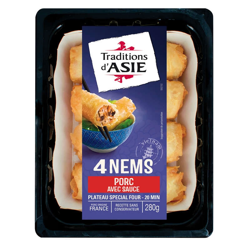 Non Porc Trad.asie X4 280g