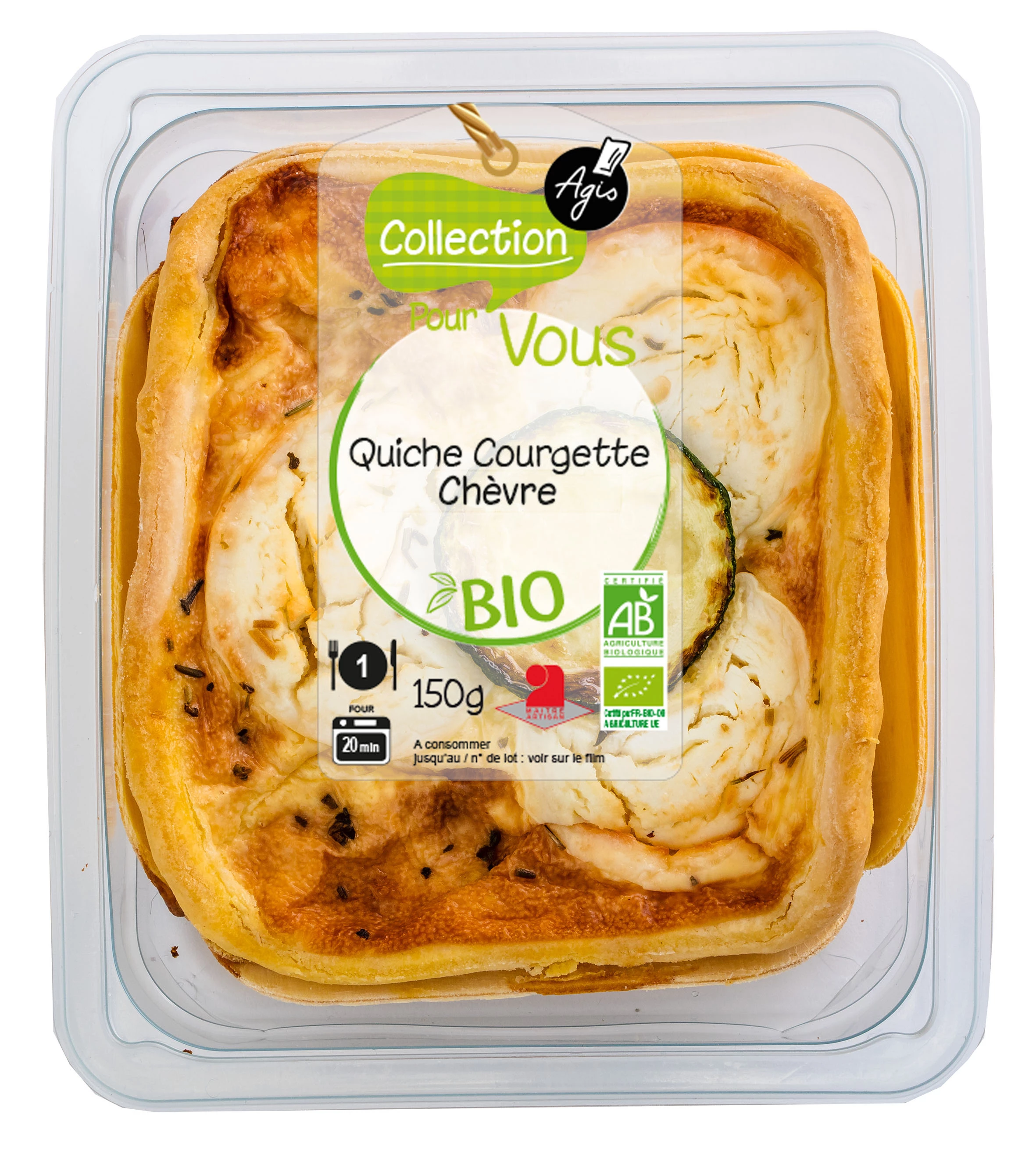 Quiche de Calabacín Chevre Ecológico 15