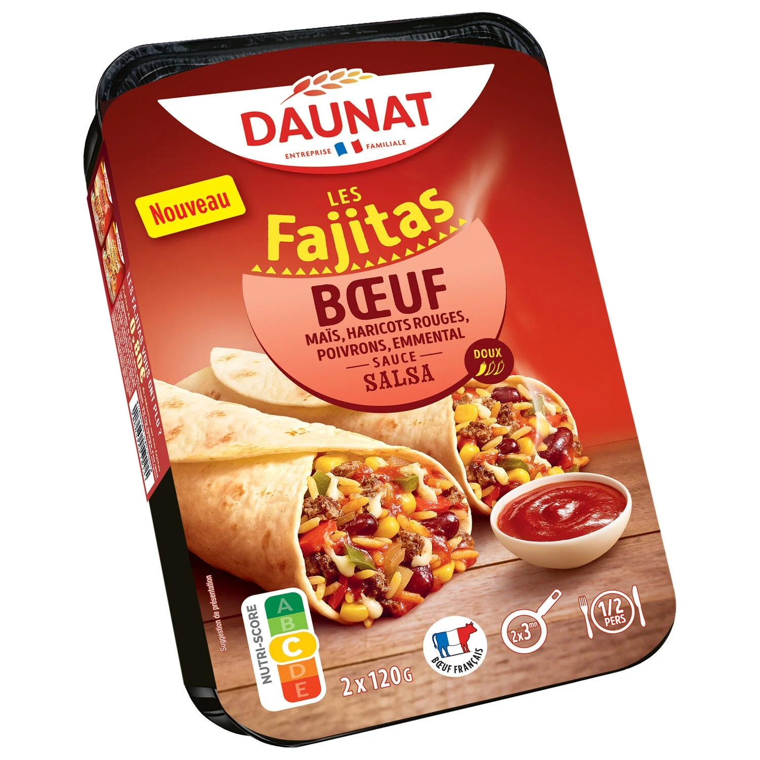 Fajitas Au Boeuf Salsa Salsa 2x120g - Daunat