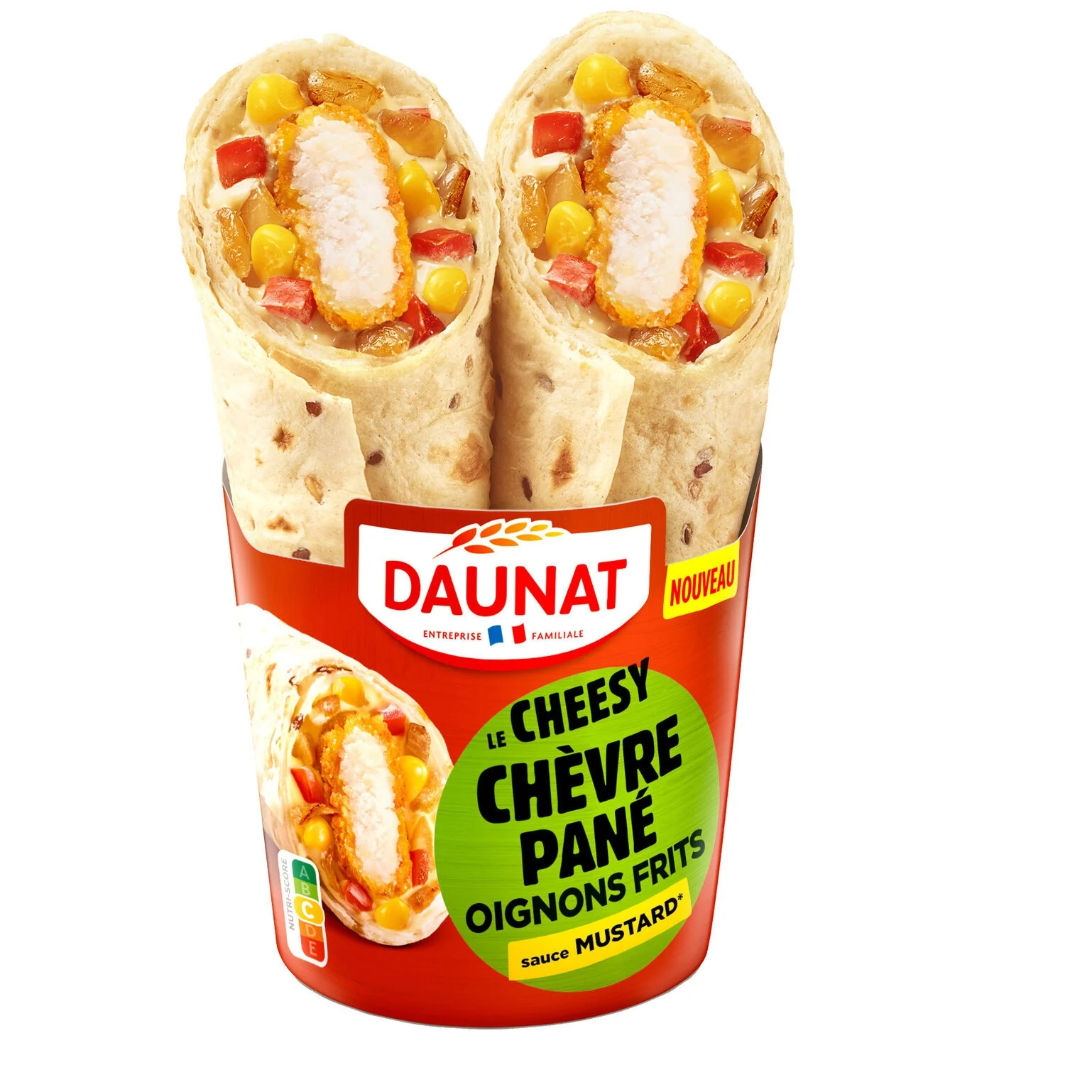 लपेटो ले चीज़ नंगे चेवरे ओग्नन फ्रिट्स मस्टर्ड सॉस 180g - Daunat