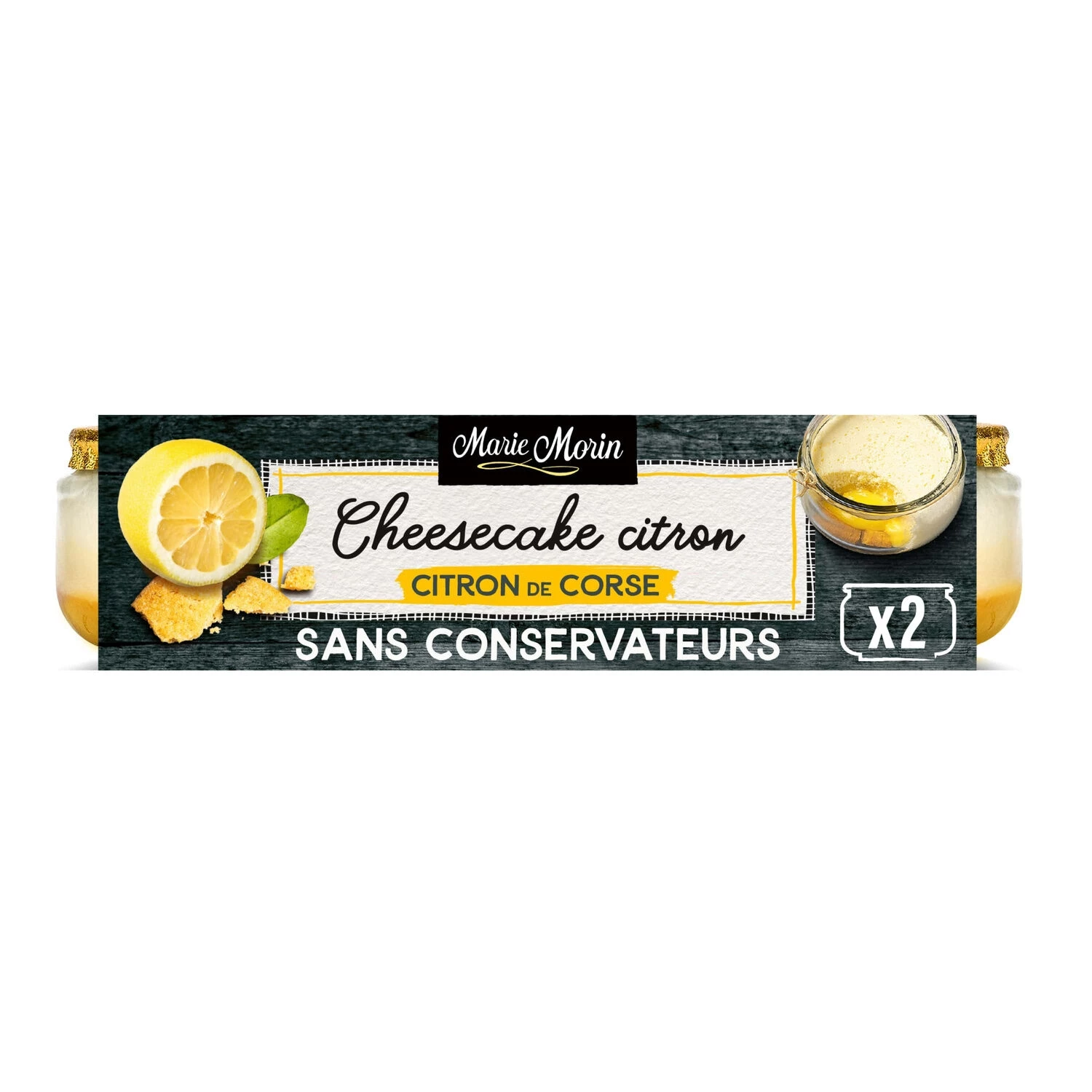 Dessert cheesecake citron de Corse 2x100g - MARIE MORIN