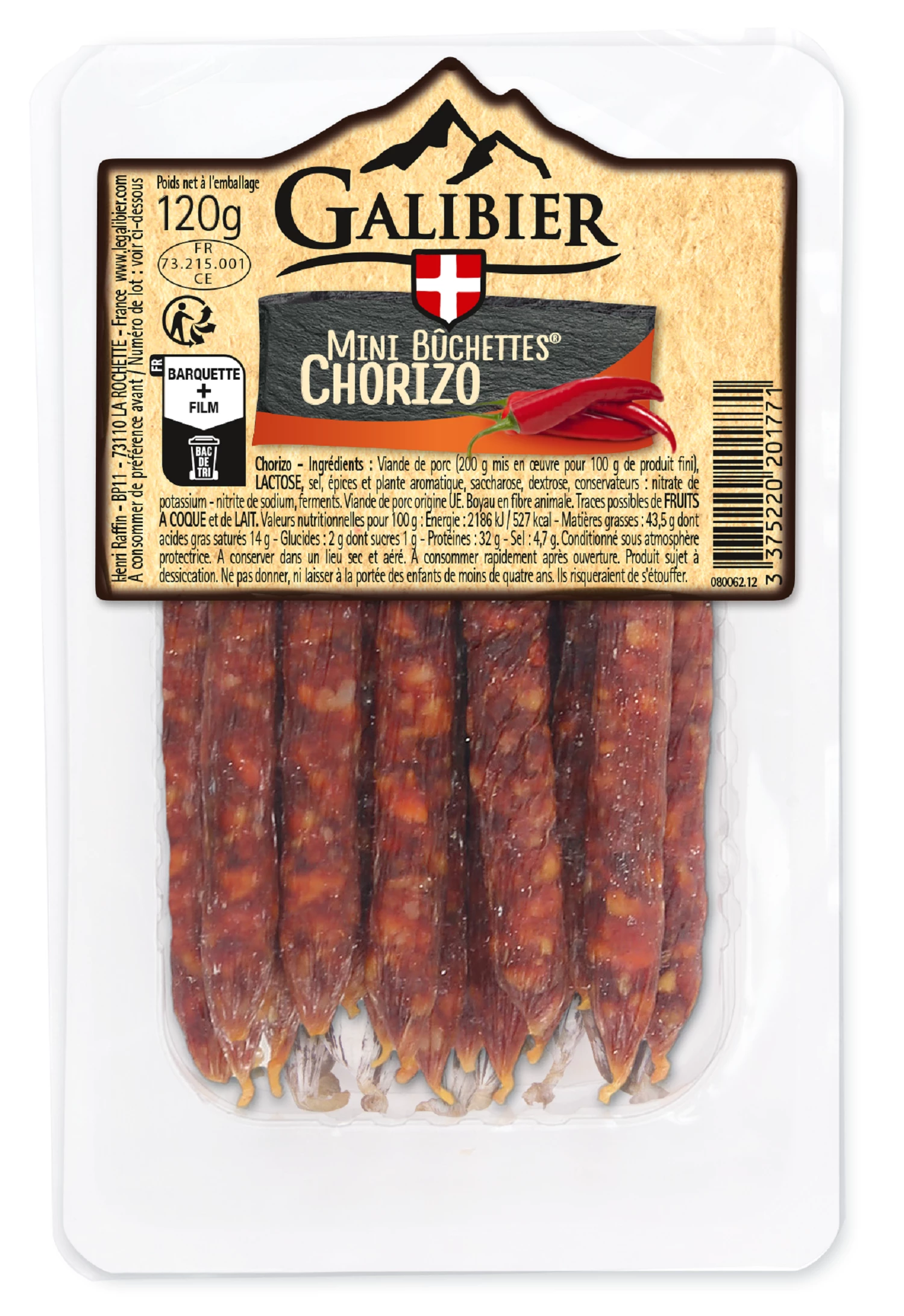 Mini Buchette Chorizo 120g