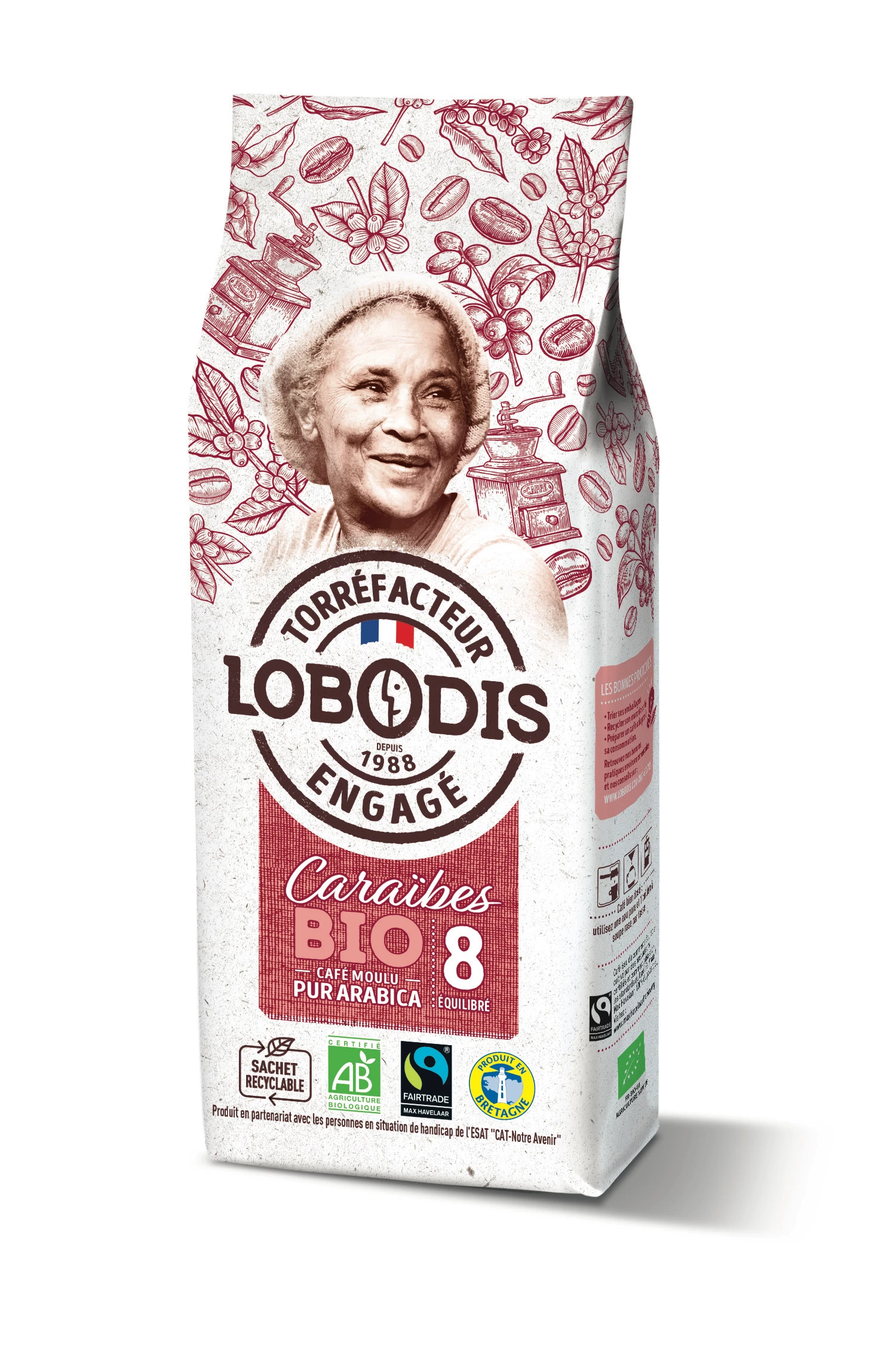 Cafe pure origine Caraibes 250g LOBODIS