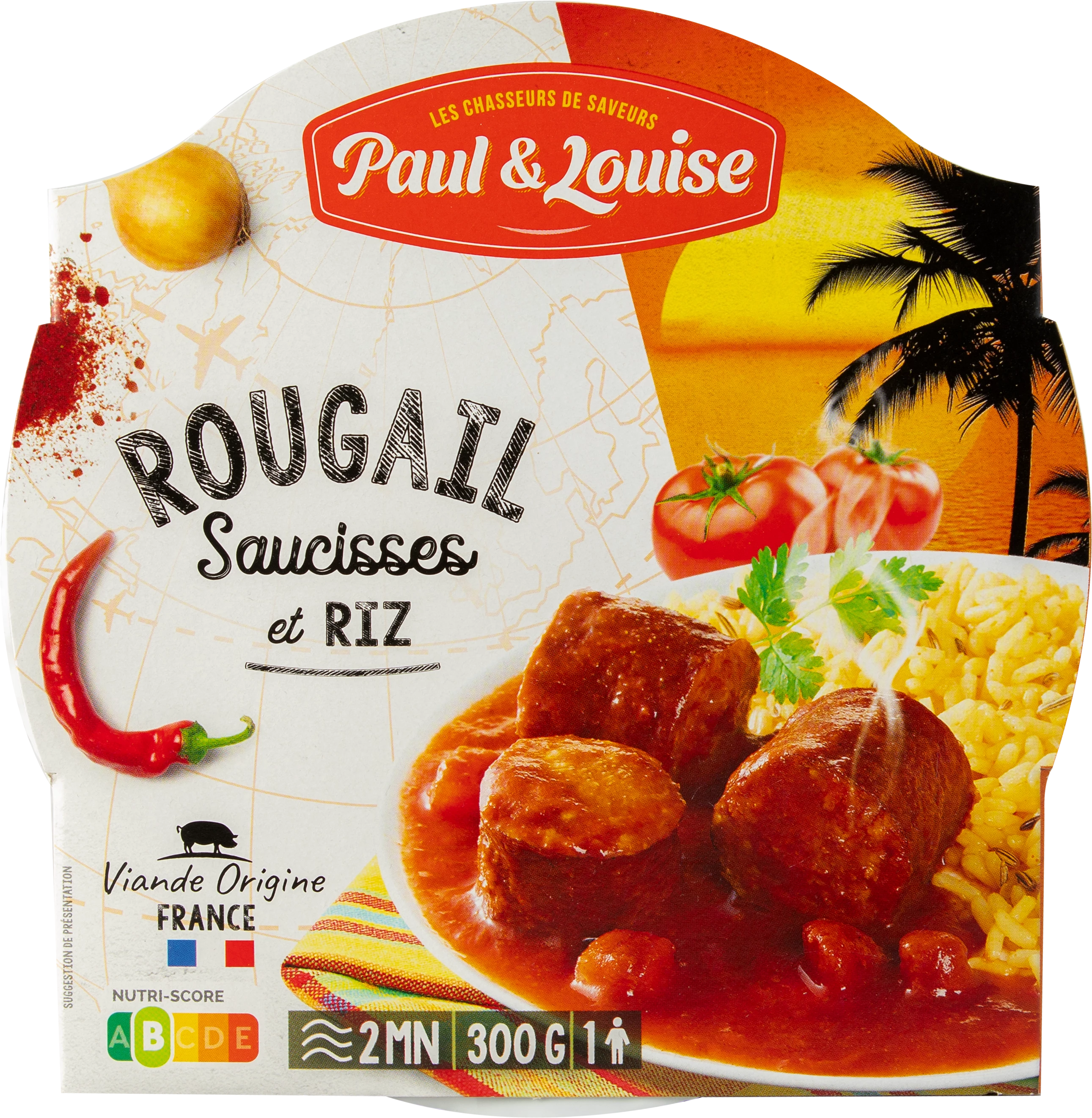 Cơm Xúc Xích Rougail, 300g - PAUL & LOUISE