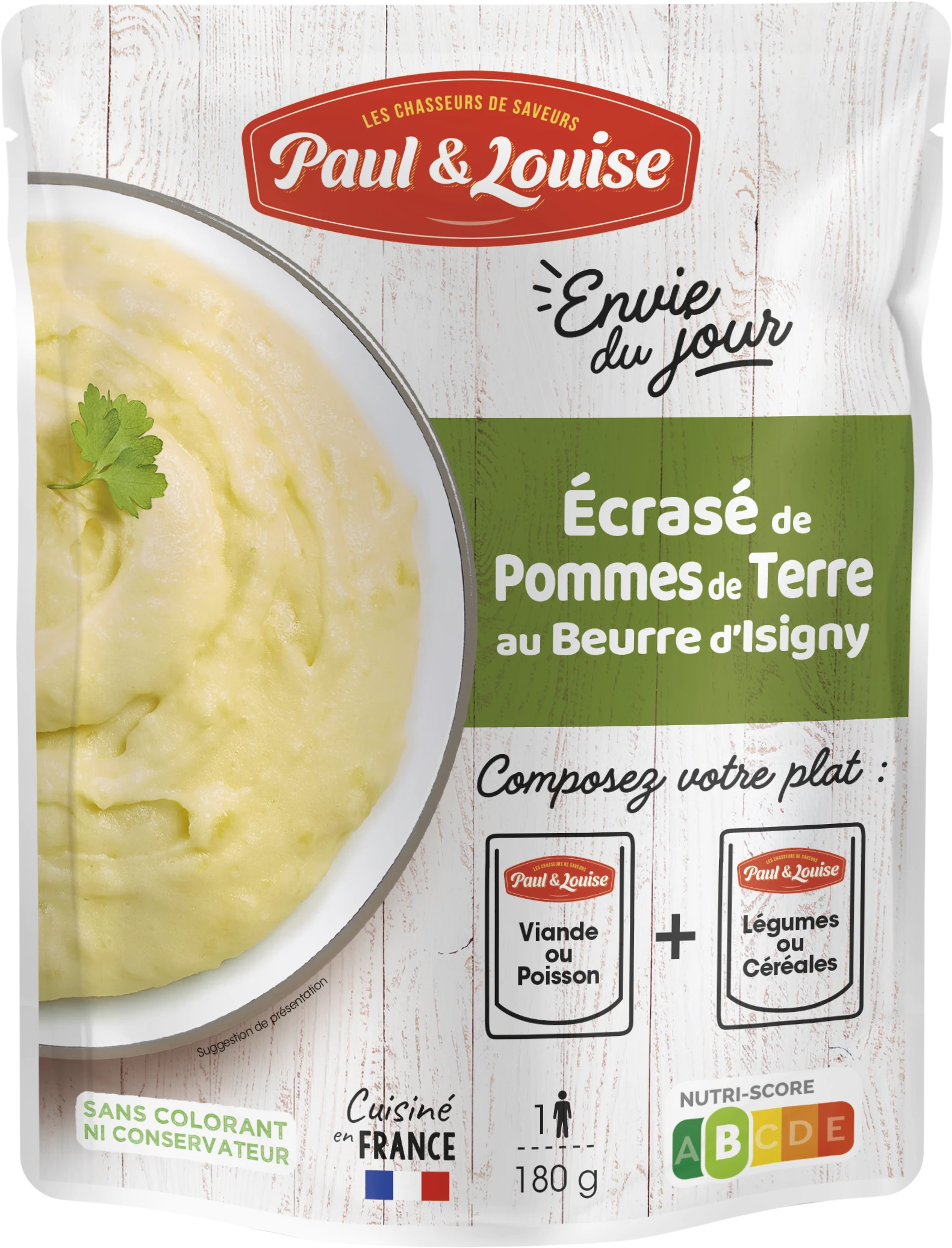 Ecrasé de Pommes de Terre Beurre, 180g - PAUL & LOUISE