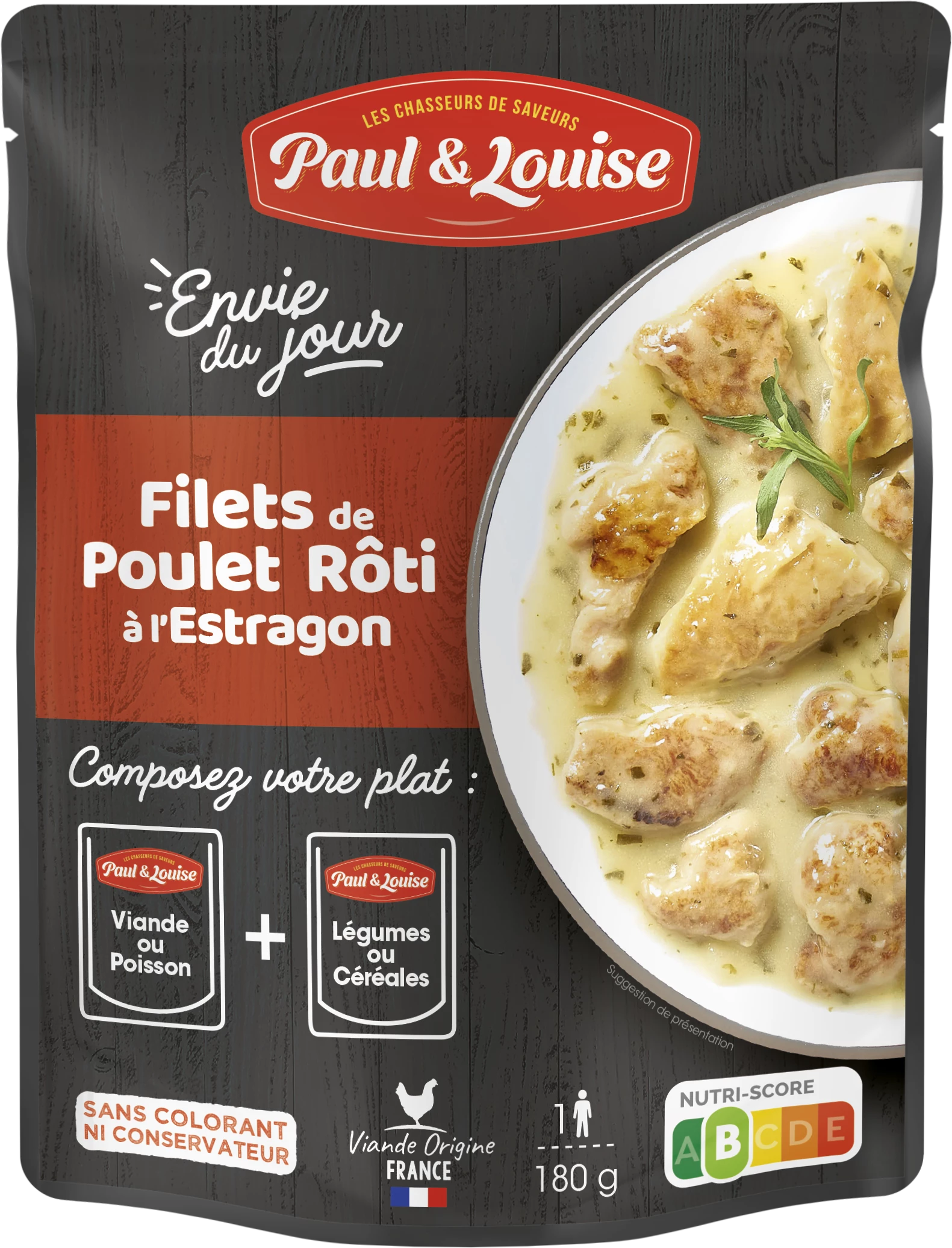 Filet Poulet Roti Estragon, 180g - PAUL & LOUISE