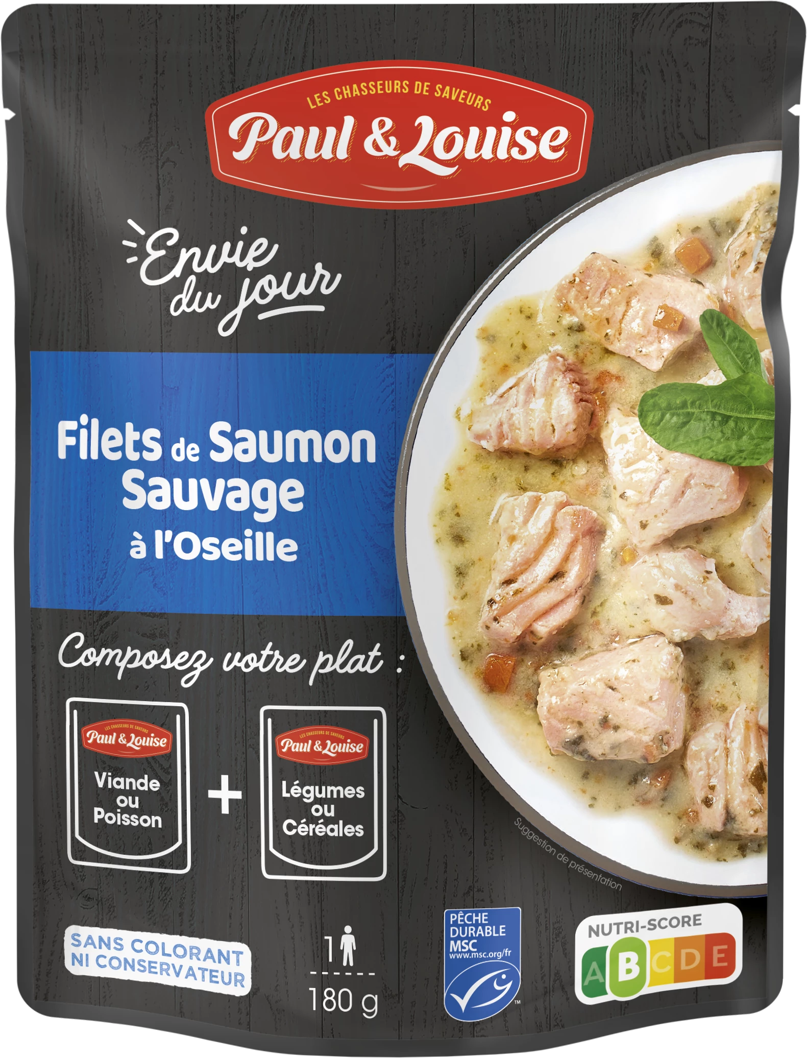 Phi lê cá hồi hoang dã với cây me chua, 180g PAUL & LOUISE