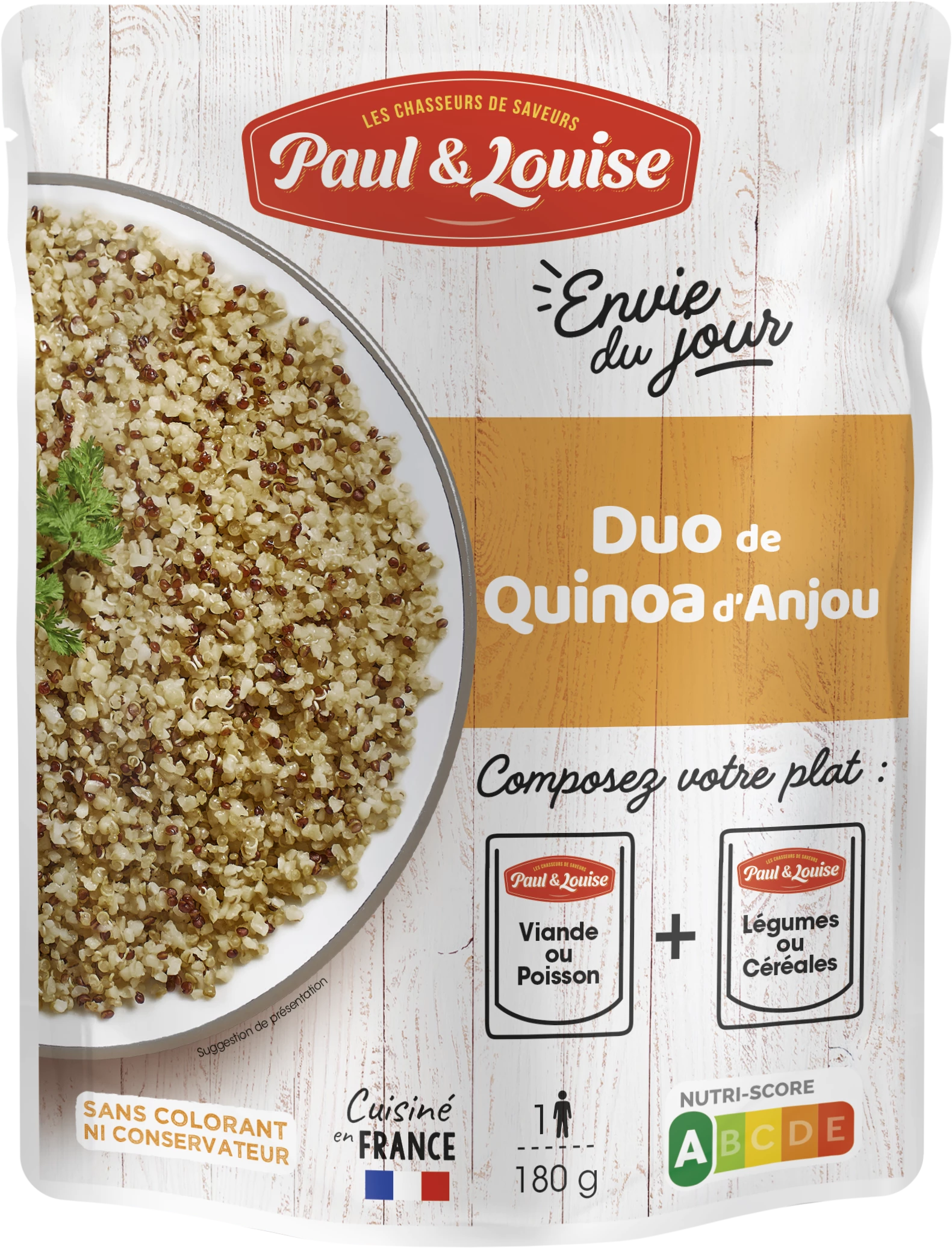 Bộ đôi Quinoa D'Anjou, 180g - PAUL & LOUISE