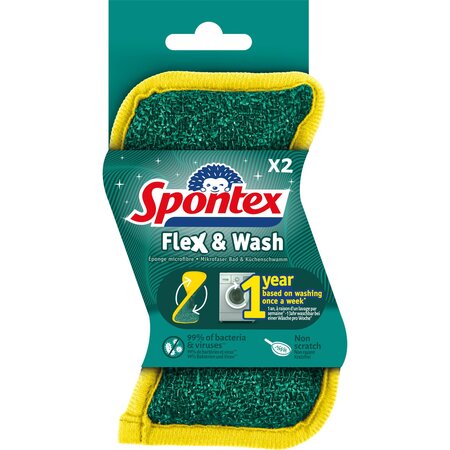 X2 Eponges Flex Wash