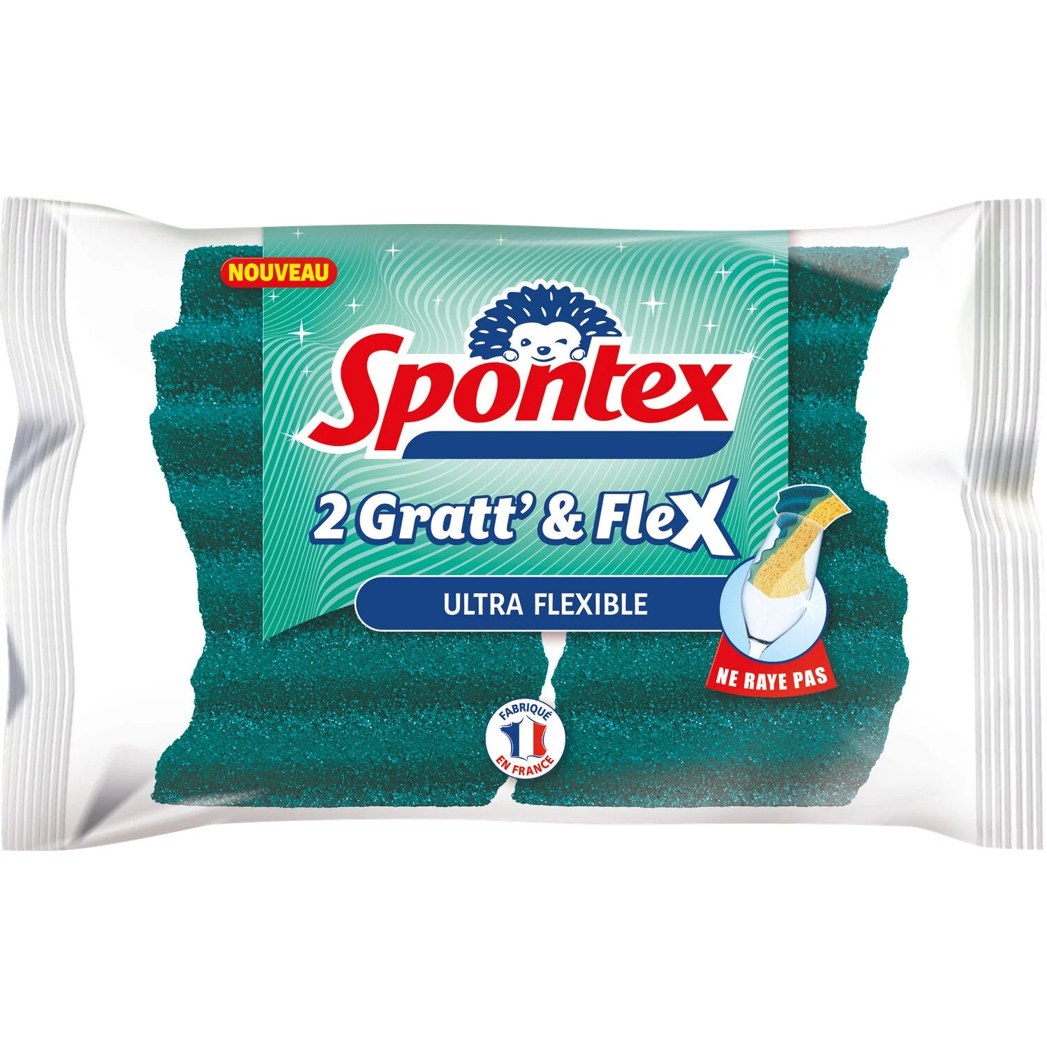 Eponge Ultra Flexible 2 Gratt' & Flex X2 - Spontex