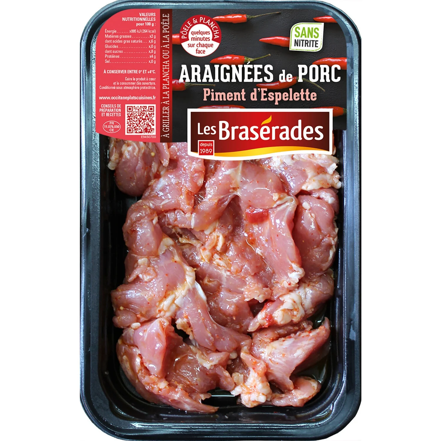 Arañas De Cerdo Pimiento De Espelette 300g - Les Braserades