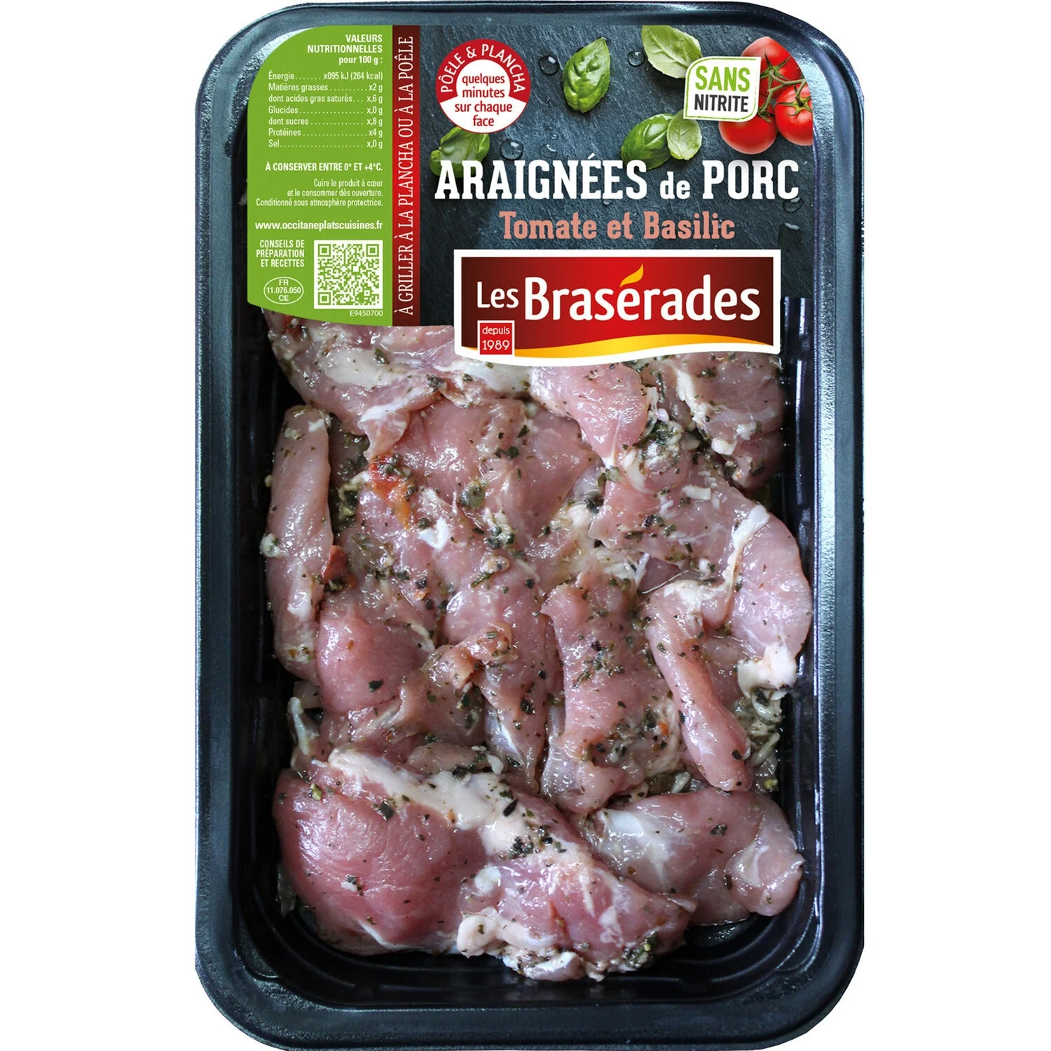 Araignées de porc tomate basilic 300g - LES BRASERADES