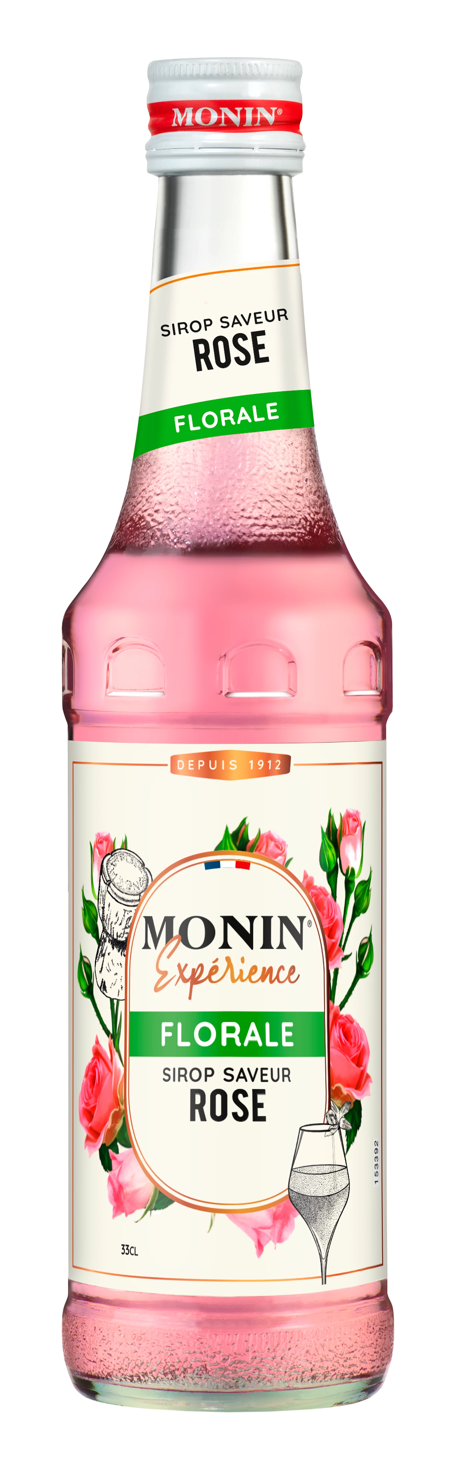 Xarope Gourmet com Sabor Rosa; 33cl - MONIN